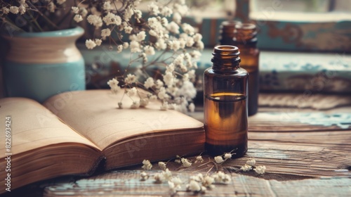 A personalized playlist of uplifting songs a bottle of essential oils and a journal for your friend to use during moments of selfreflection. photo