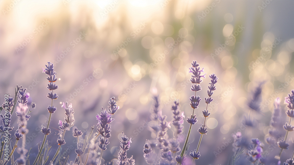 Lavender field landscape