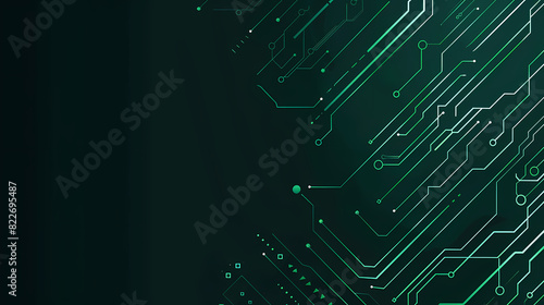 Modern Tech Background: Motherboard