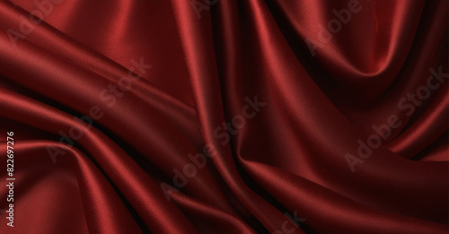 Silk background cloth red texture sheet curtain bed beauty fabric abstract wedding luxury.