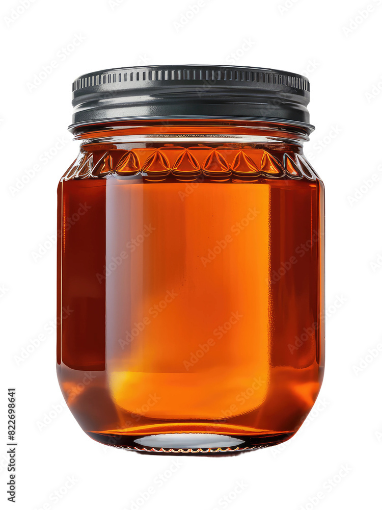 isolated png honey jar mockup, GENERATIVE AI isolated png honey jar mockup, GENERATIVE AI
