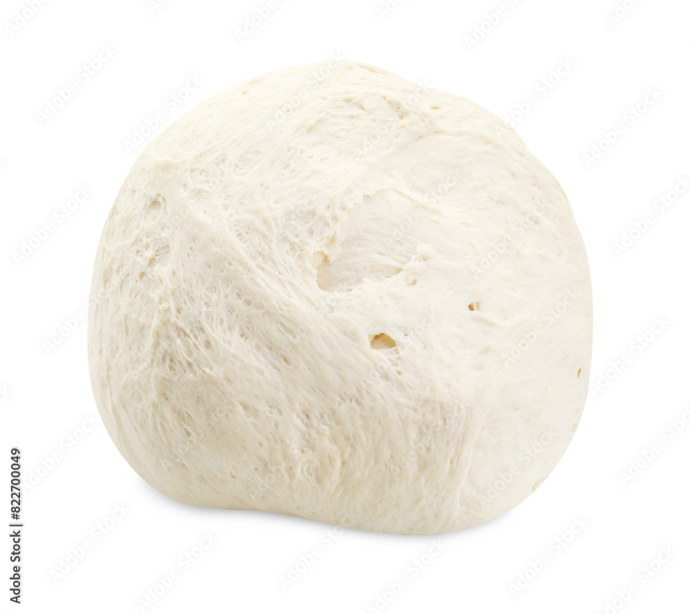 Fresh raw homemade dough isolated on white Fresh raw homemade dough isolated on white