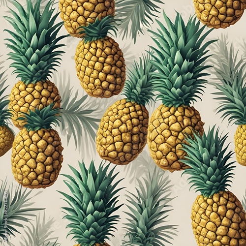 Wallpaper Mural Fresh and Juicy Pineapples Torontodigital.ca
