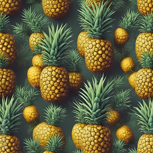 Wallpaper Mural Fresh and Juicy Pineapples Torontodigital.ca
