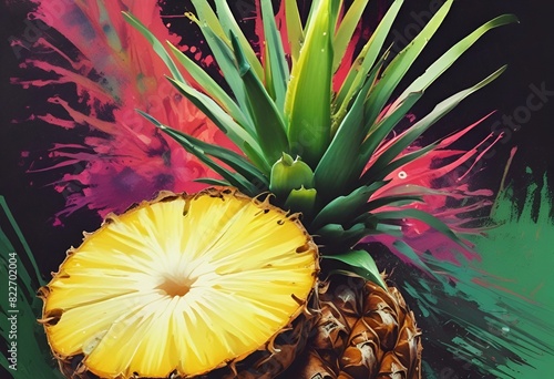 Wallpaper Mural Fresh and Juicy Pineapples Torontodigital.ca