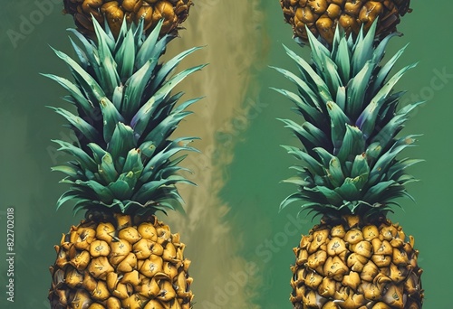 Wallpaper Mural Fresh and Juicy Pineapples Torontodigital.ca