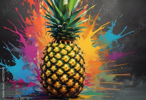 Wallpaper Mural Fresh and Juicy Pineapples Torontodigital.ca