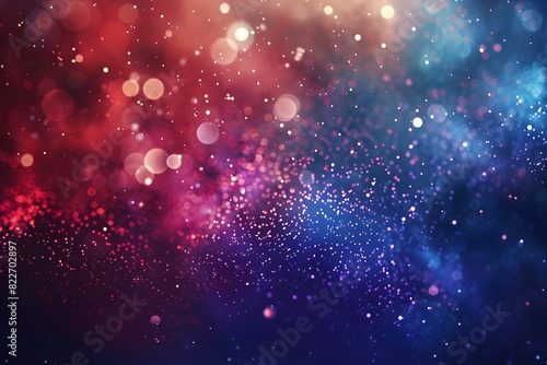 Abstract Background with Glitter Lights and Defocused Stars