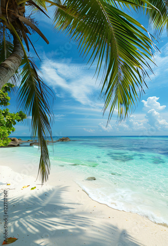 A Stunning View of White Sandy Beaches and Turquoise Waters - Tropical Paradise