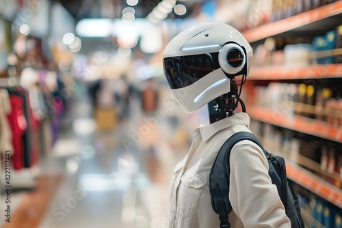Robot browsing in a supermarket