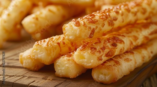 Macro food shot on the texture of cheese sticks. Copy space area for text. Background, banner, template, events card.