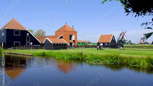 Wallpaper Mural Traditional Dutch windmills at the Zaanse Schans Heritage Park in The Netherlands. Torontodigital.ca