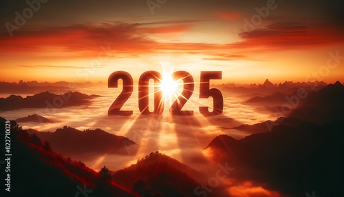 Obraz na płótnie Happy new year 2025