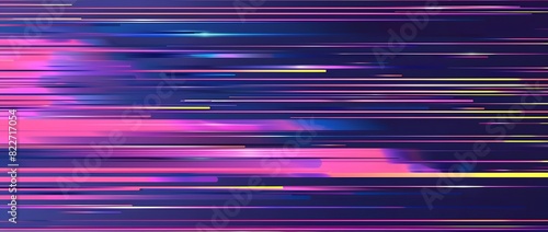 Abstract Background with Horizontal Colorful Lines
