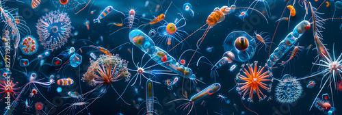 Marine Microcosm: Captivating Glimpse into the Colorful and Diverse World of Zooplankton © Jerry