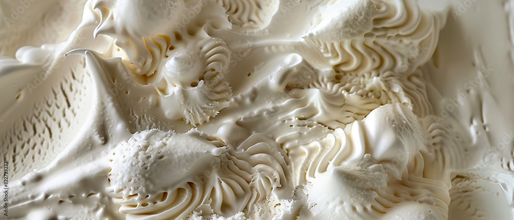 Macro food shot on the texture of ice cream. Macro food shot on the texture of ice cream.