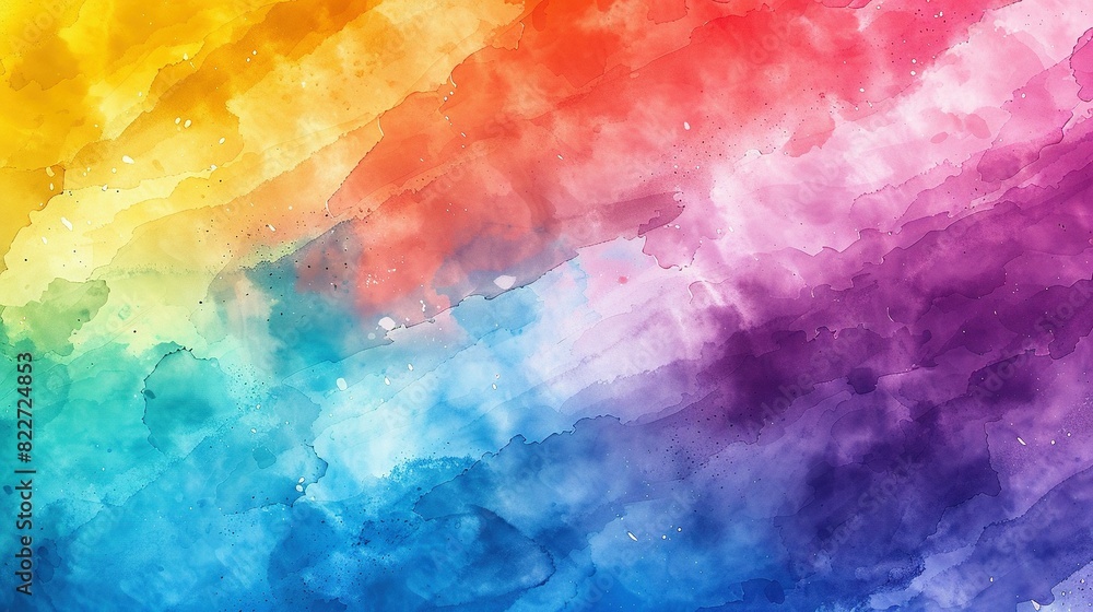 Abstract Rainbow Watercolor Background Abstract Rainbow Watercolor Background