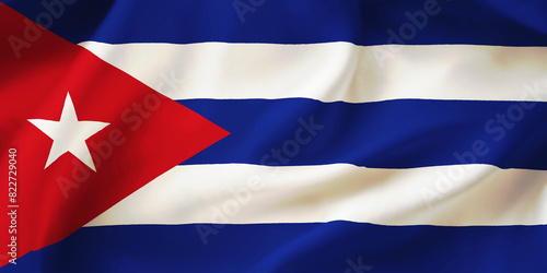 Free Download Cuba waving flag background.3D illustration of Cuba flag - GFXLoad