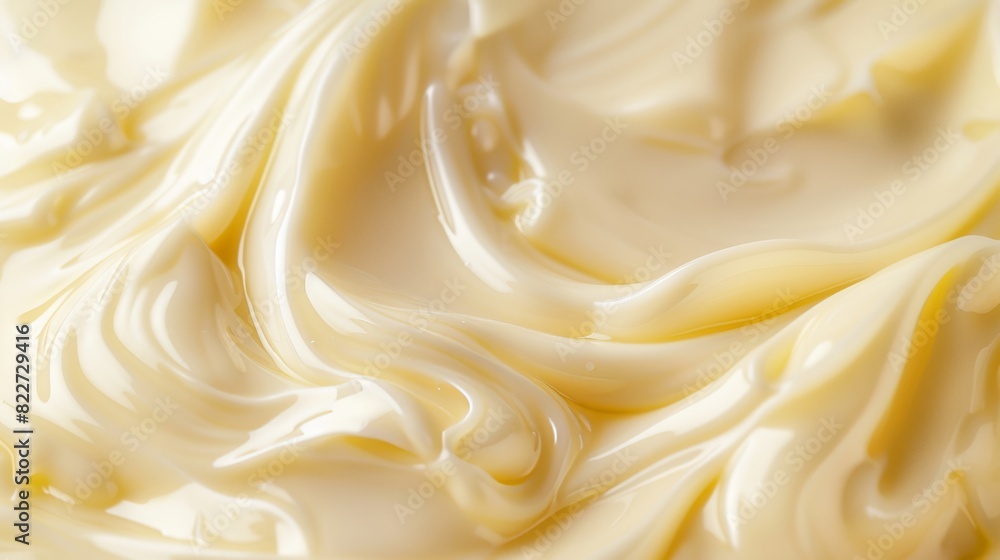 Macro food shot on the texture of mayonnaise. Copy space area for text. Background, banner, template, events card. Macro food shot on the texture of mayonnaise. Copy space area for text. Background, banner, template, events card.
