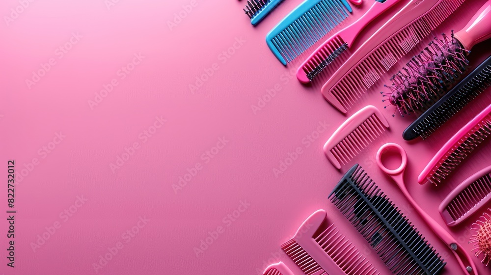 Beauty saloon accessories - combs, sciccors for hairdressing Beauty saloon accessories - combs, sciccors for hairdressing