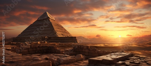 Sunset at the the Pyramid complex