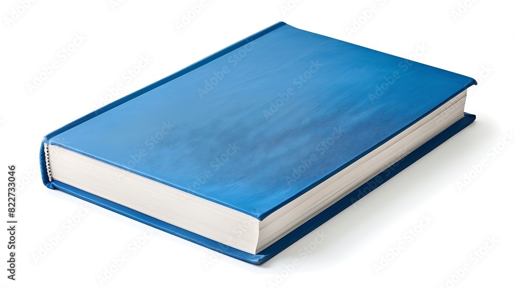 A blue book isolated on white background : Generative AI A blue book isolated on white background : Generative AI