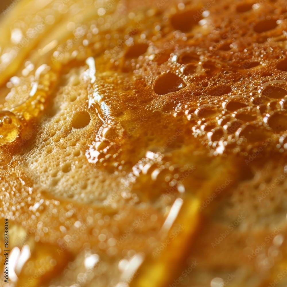 Macro food shot on the texture of pancakes. Copy space area for text. Background, banner, template, events card. Macro food shot on the texture of pancakes. Copy space area for text. Background, banner, template, events card.