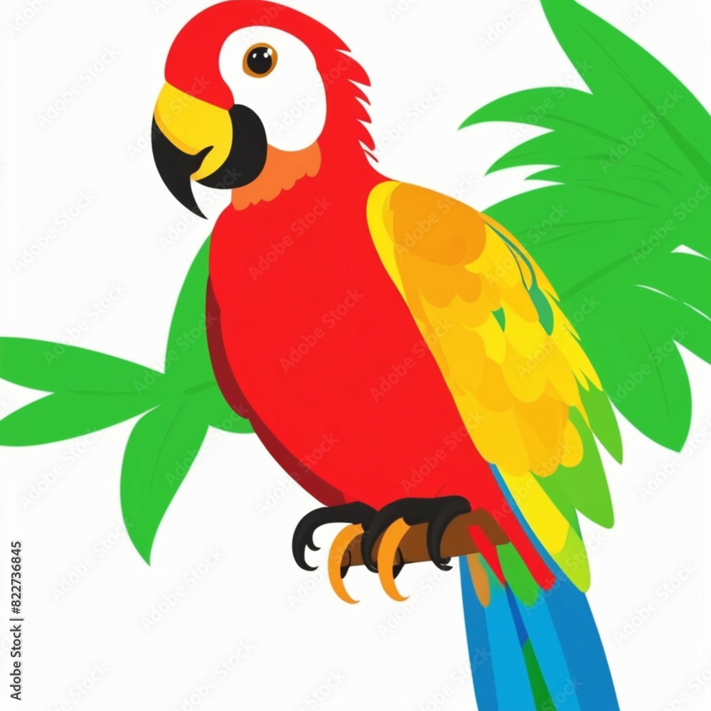 parrot on a tree Generated by Ai parrot on a tree Generated by Ai