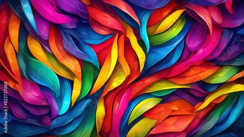 Wallpaper Mural Highly Detailed Rainbow Splash Wallpaper Torontodigital.ca