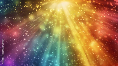 colorful healing energy light spectrum background for naturopath website banner