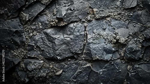 dark black stone texture background with rough distressed surface digital photography