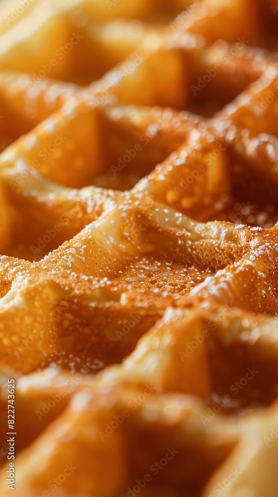 Macro food shot on the texture of waffles. Copy space area for text. Background, banner, template, events card. Macro food shot on the texture of waffles. Copy space area for text. Background, banner, template, events card.