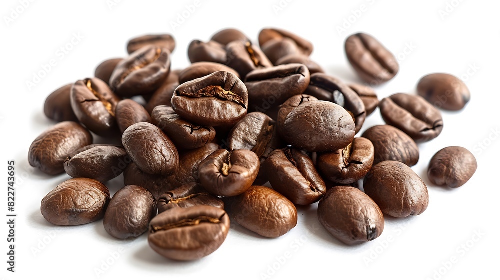 coffee beans isolated on white background : Generative AI coffee beans isolated on white background : Generative AI