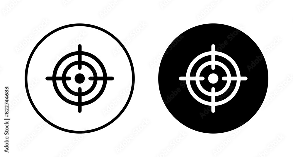Target icon vector isolated on white background. Target vector icon. goal icon. marketing target. Aim Target icon vector isolated on white background. Target vector icon. goal icon. marketing target. Aim