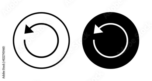 Refresh icon vector isolated on white background. Reload icon vector. Update icon. convert icon