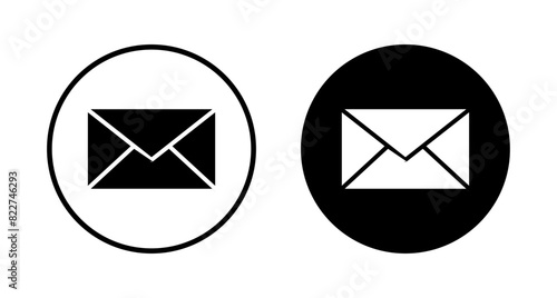 Mail vector vector icon isolated on white background. E-mail icon. Envelope illustration. Message