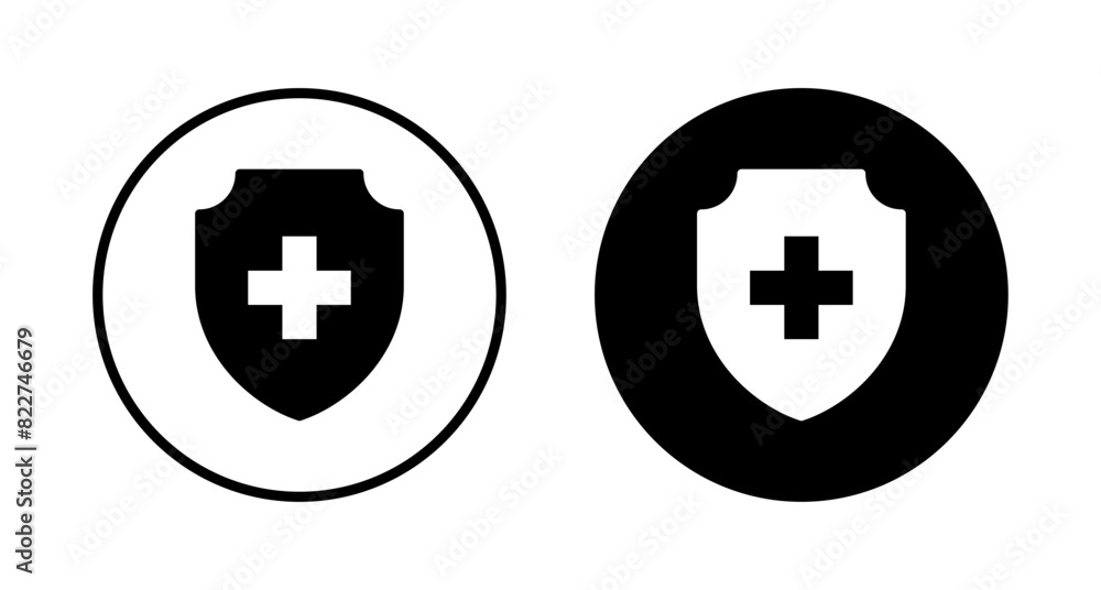 Health insurance icon vector isolated on white background. Insurance health document icon Health insurance icon vector isolated on white background. Insurance health document icon