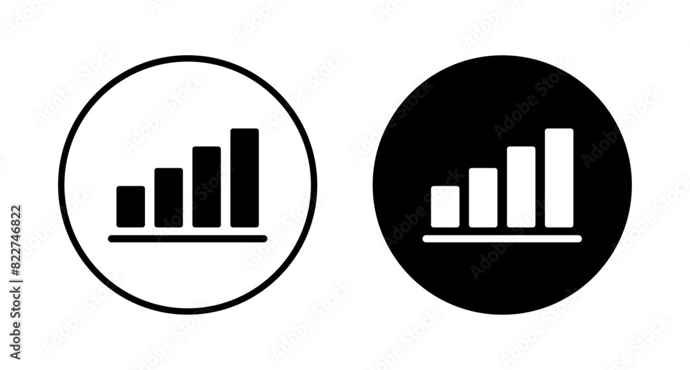 Growing graph Icon vector isolated on white background. Chart icon. Graph vector Growing graph Icon vector isolated on white background. Chart icon. Graph vector
