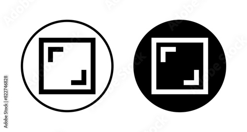 Fullscreen Icon vector isolated on white background. Expand to full screen icon. Fullscreen sign icon. Arrows symbol