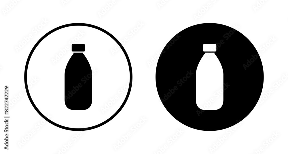 Bottle icon vector isolated on white background. Bottle vector icon Bottle icon vector isolated on white background. Bottle vector icon