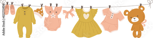 Baby Girl Clothes Drying Rope