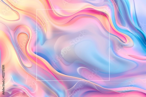 Abstract colorful background with waves and space for text.