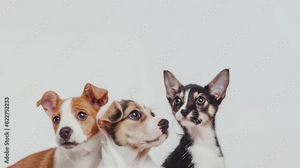 pets animals group collage for veterinary or petshop isolated : Generative AI pets animals group collage for veterinary or petshop isolated : Generative AI