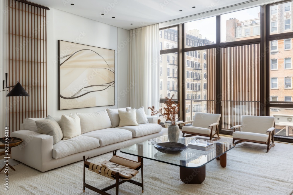 Fototapeta premium Modern comfortable living room,