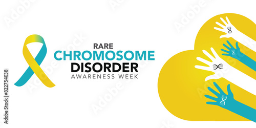 Rare chromosome disorder awareness day. in every June. Annual health awareness. background, banner, card, poster, template. Vector illustration.
