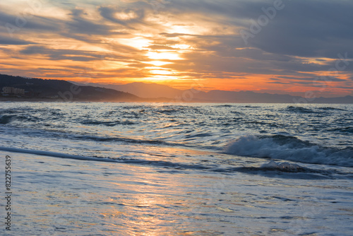 beach, summer, sunset, sea, sand, coast, wave, tropical, vacation, sunny, nature, ocean, blue, holiday, water, travel, relax, island, paradise, sky, tourism, resort, background, sun, landscape, white.