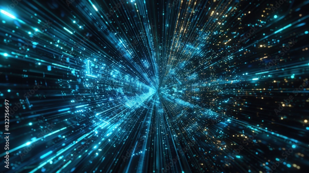 Abstract blue futuristic speed motion background with light streaks and tunnel road. Abstract blue futuristic speed motion background with light streaks and tunnel road.