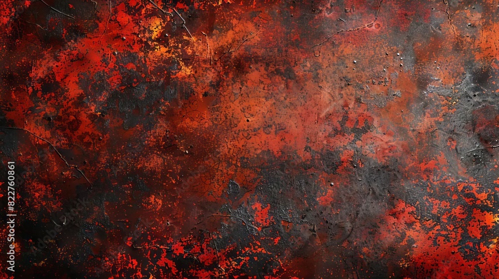 grungy rusty metal surface with rough grainy texture in moody red and black tones grungy rusty metal surface with rough grainy texture in moody red and black tones