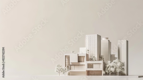 World Architecture Day Concept. Modern architecture background for business