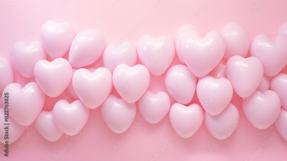 A Collection of Pink Heart Balloons for a Romantic and Festive Occasion